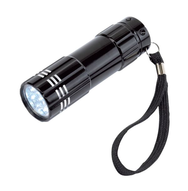 LED-Taschenlampe-Powerful-Schwarz-Frontansicht-1