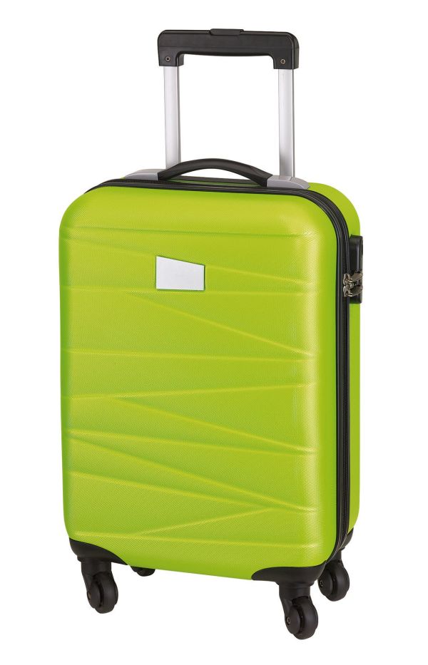 Trolley-Boardcase-Padua-Grün-ABS-Frontansicht-1