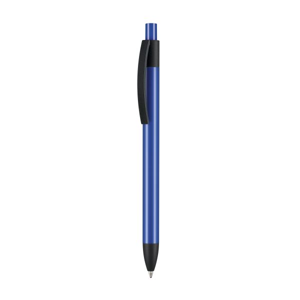 Kugelschreiber-Capri-blau-Metallgroßraummine-Blau-Frontansicht-1