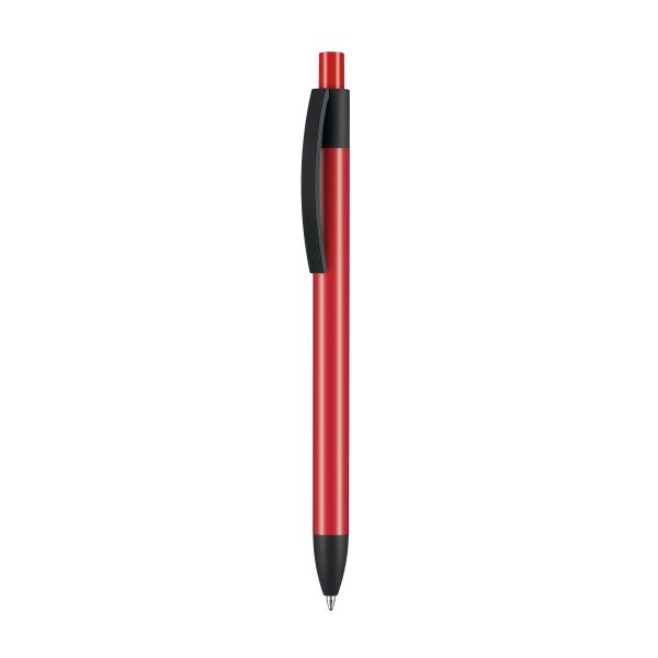 Kugelschreiber-Capri-blau-Metallgroßraummine-Rot-Frontansicht-1